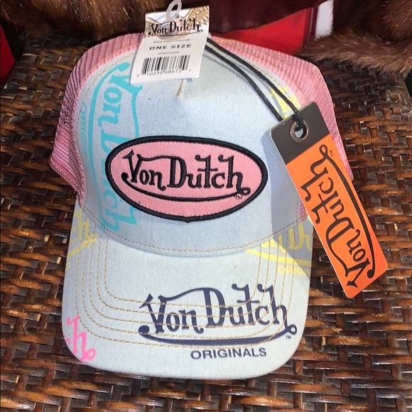 Vondutch Classic Monogram Hat New 